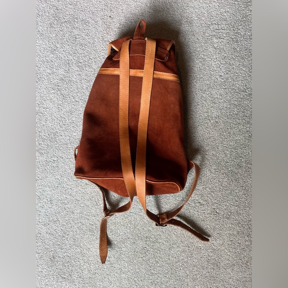Brown Leather Backpack - Picture 7 of 9
